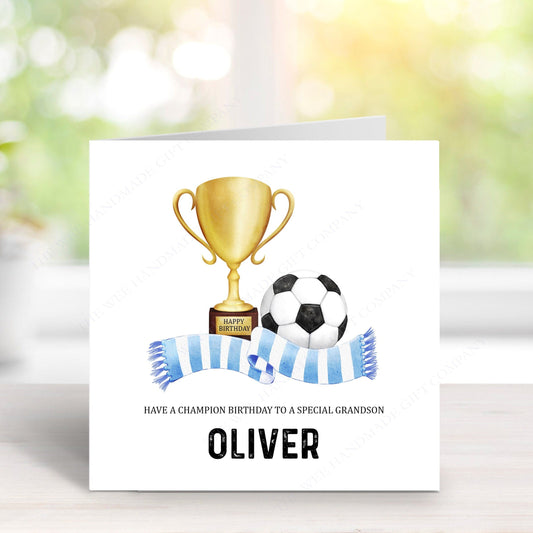 Personalised football birthday card (Copy)